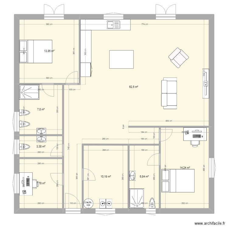 ok c est cool. Plan de 0 pièce et 0 m2