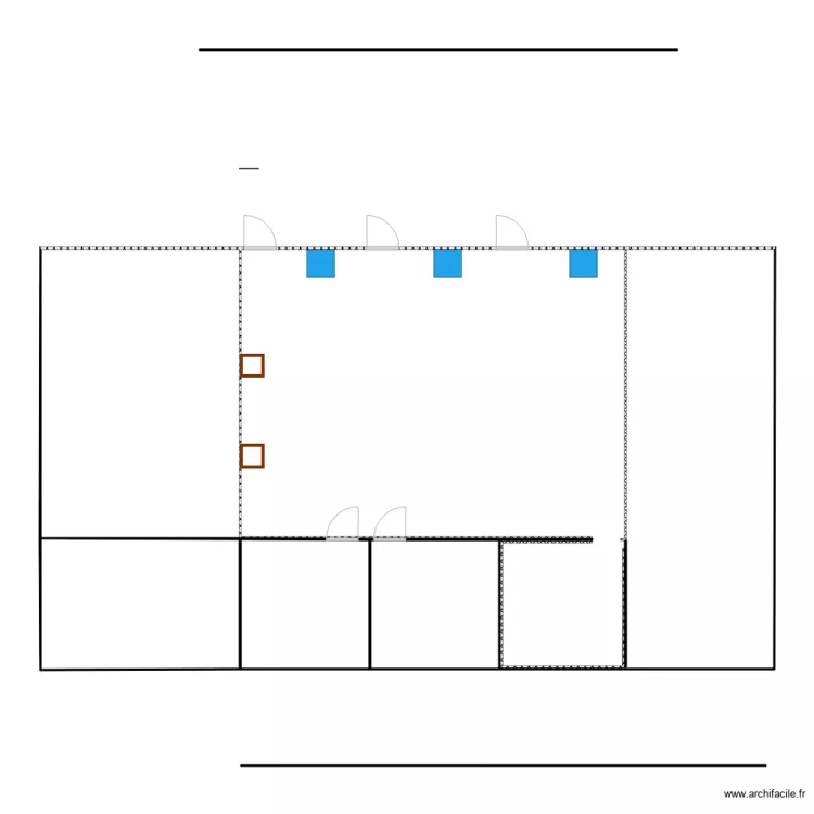 voli&egrave;re. Plan de 