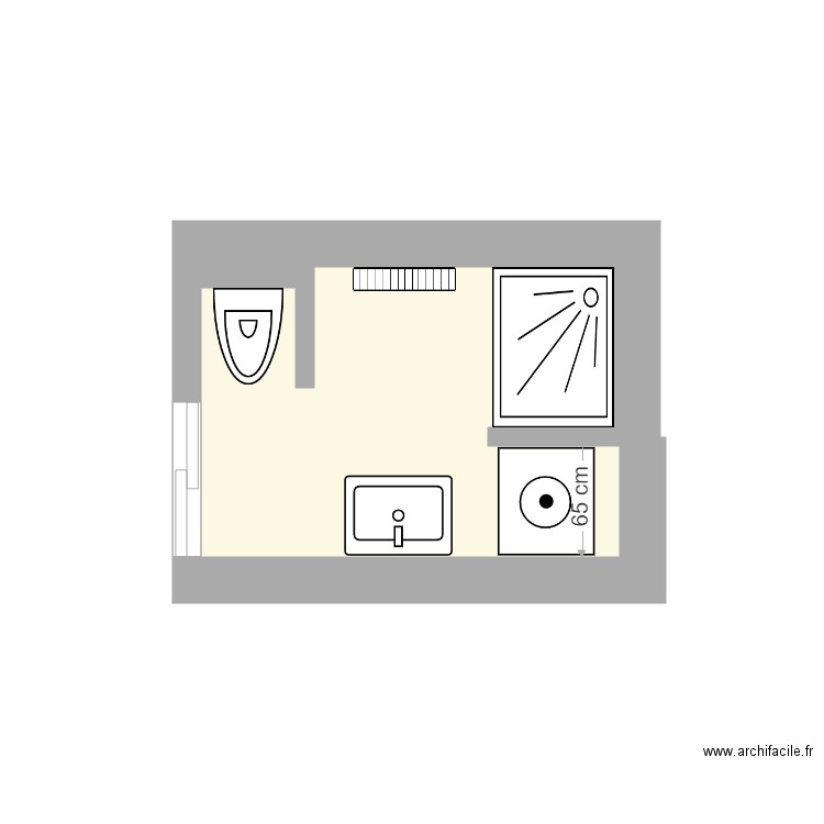 SdB. Plan de 0 pièce et 0 m2