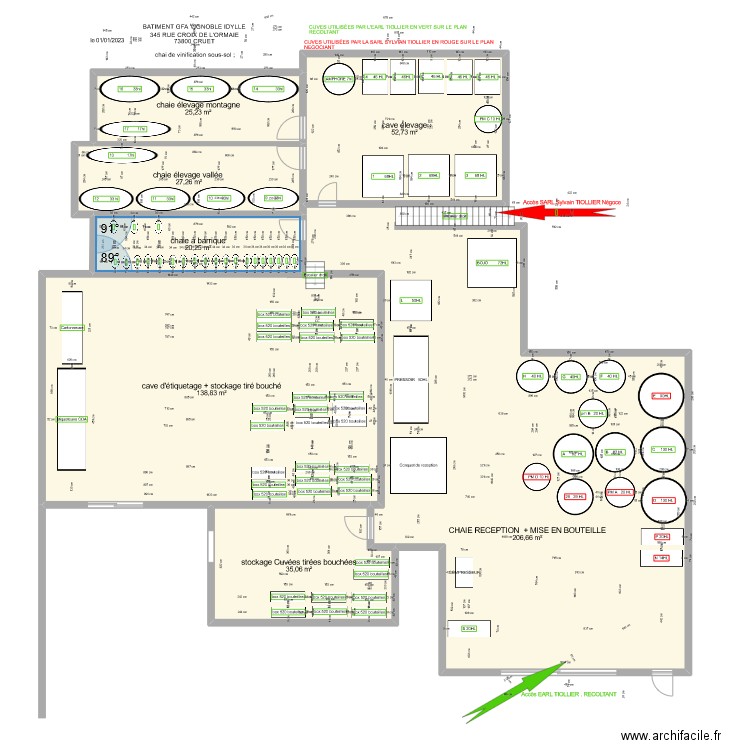 chaie de reception domaine de l'Idylle v24/01/2023. Plan de 0 pièce et 0 m2
