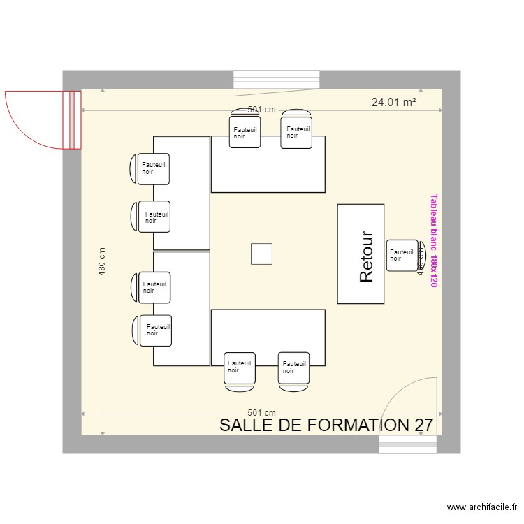 SALLE FORMATION 27. Plan de 0 pièce et 0 m2