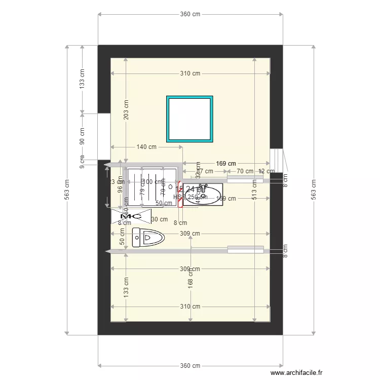 amenagement douche sous comble4. Plan de 