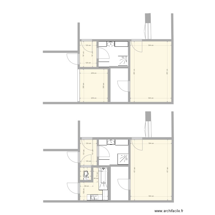 Salle de Bain Clermont avec baignoire 2. Plan de 0 pièce et 0 m2