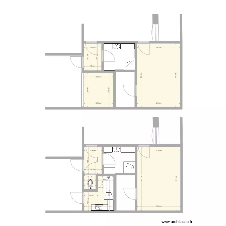 Salle de Bain Clermont avec baignoire 2. Plan de 