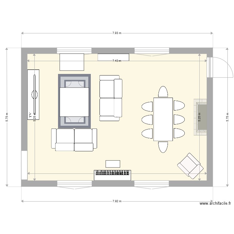 salon st crepin v2. Plan de 0 pièce et 0 m2