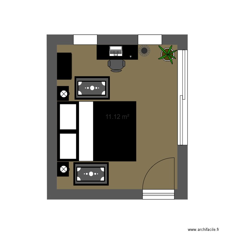 Chambre 2. Plan de 0 pièce et 0 m2