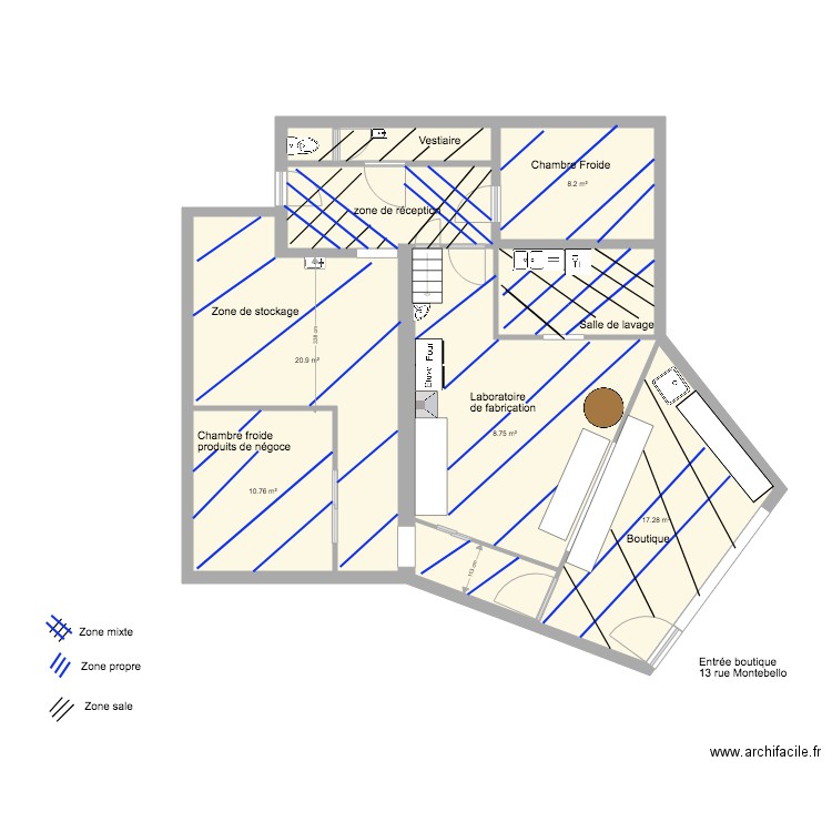 PMS zone identification . Plan de 0 pièce et 0 m2