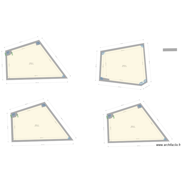 PAMIERS2  Avant Travaux. Plan de 0 pièce et 0 m2