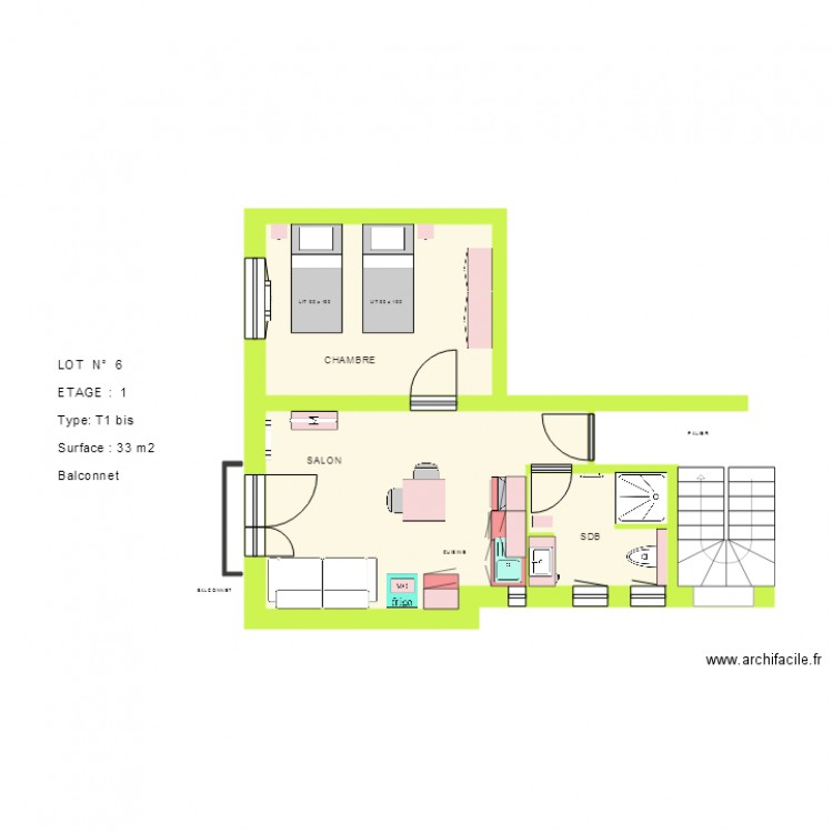 LOT  6. Plan de 0 pièce et 0 m2