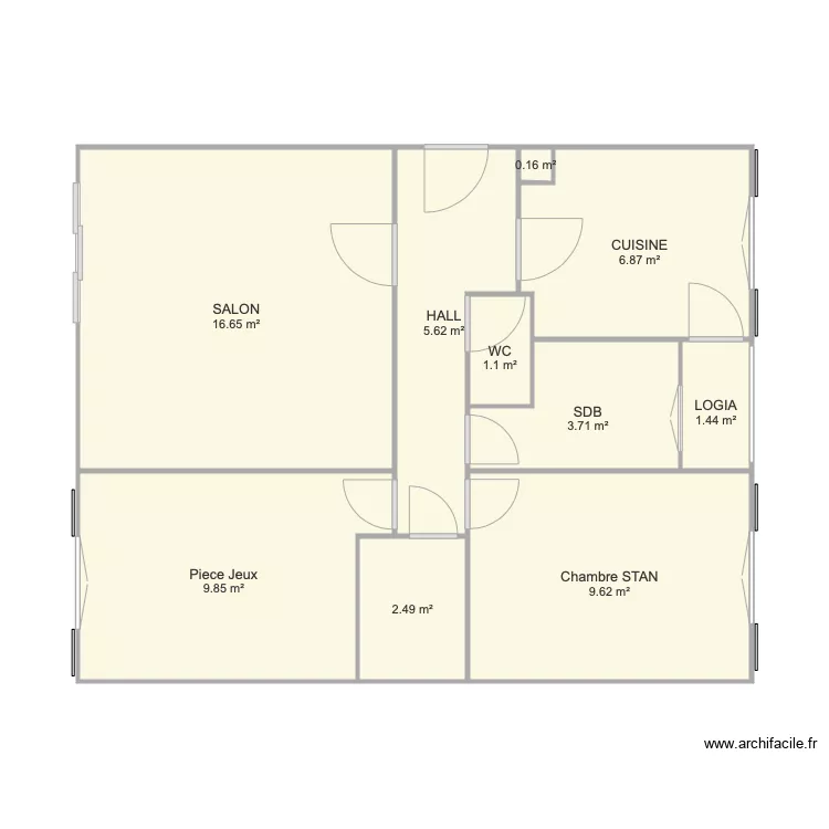 Appart STAN. Plan de 