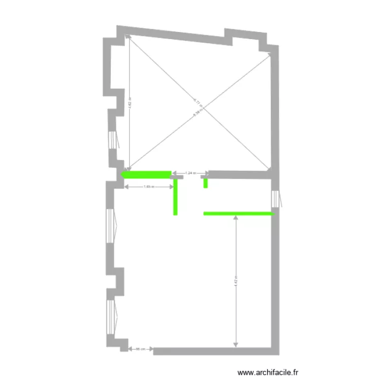 quai arloing GG. Plan de 