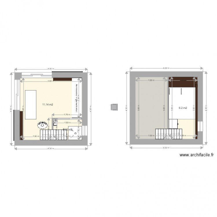 2 niveaux 2o m ado est en cours. Plan de 0 pièce et 0 m2