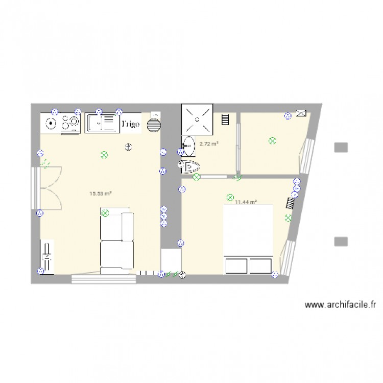 Appart. Plan de 0 pièce et 0 m2
