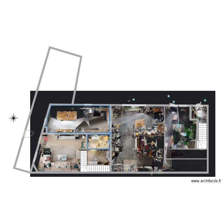 Choudar Niv 1 matterport. Plan de 0 pièce et 0 m2