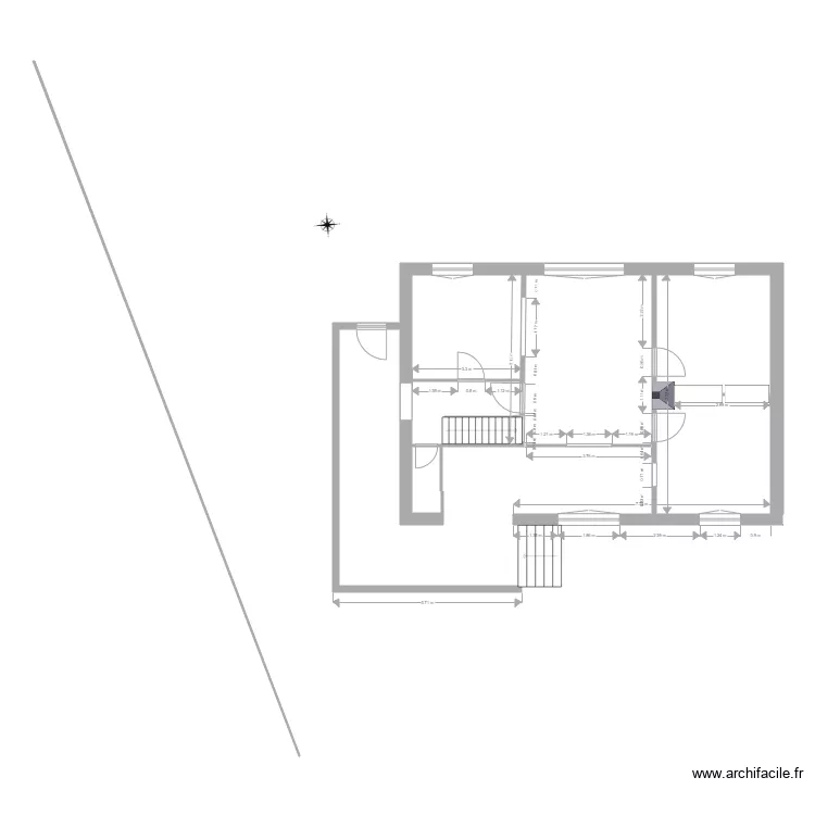 rez de chauss&eacute;e. Plan de 
