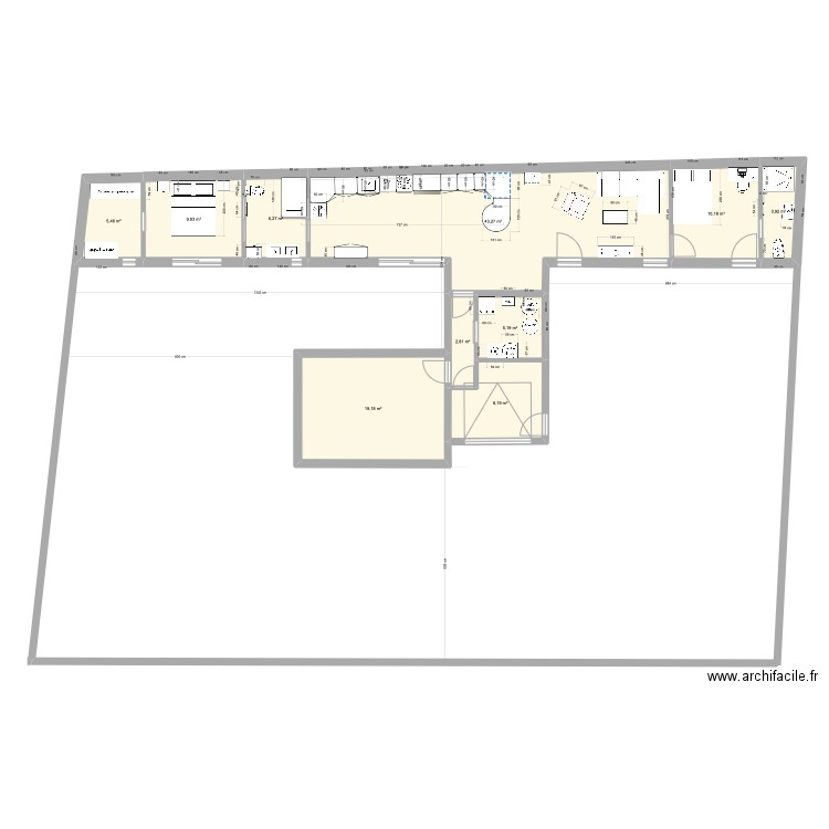 Plan 10. Plan de 10 pièces et 114 m2