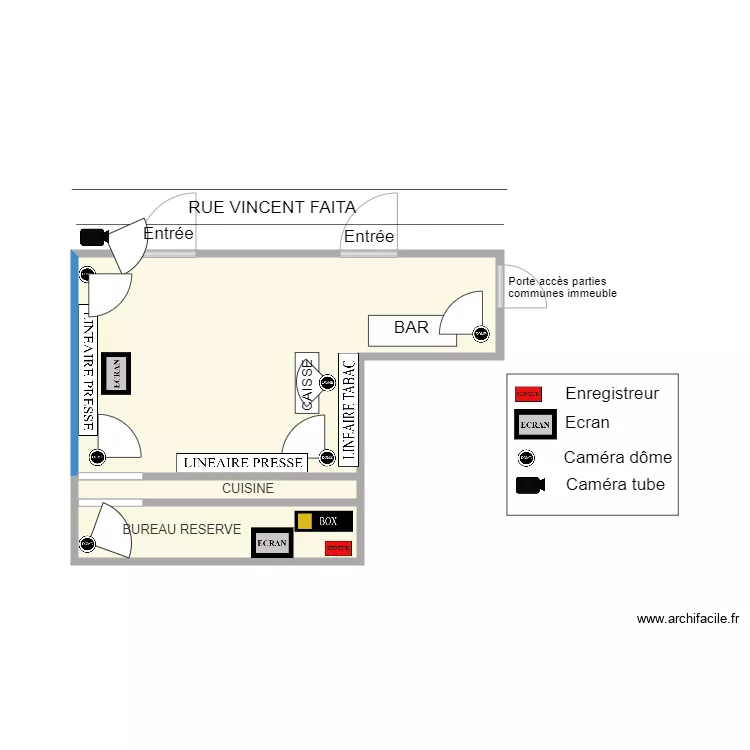 TABAC PRESSE LABBAYE CENDRAS VIDEO. Plan de 