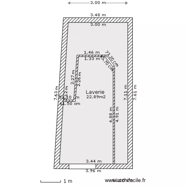 laverie 1. Plan de 