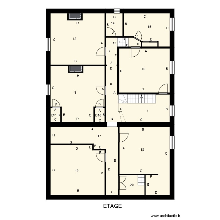 195185 GLAUDEL. Plan de 0 pièce et 0 m2