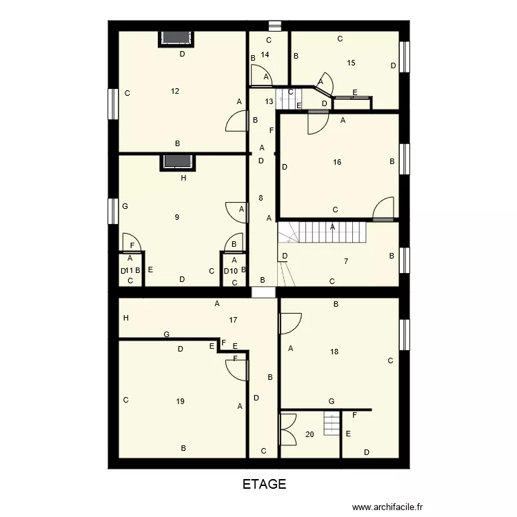 195185 GLAUDEL. Plan de 195185 GLAUDEL. Plan de