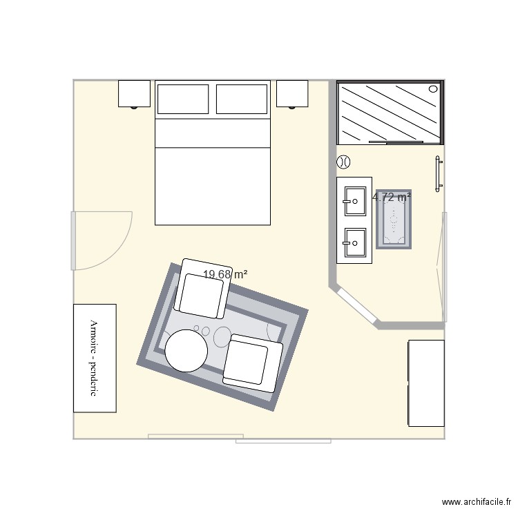 Suite . Plan de 0 pièce et 0 m2