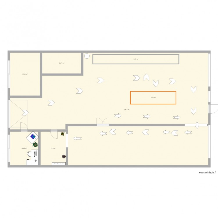 local novelskin. Plan de 0 pièce et 0 m2