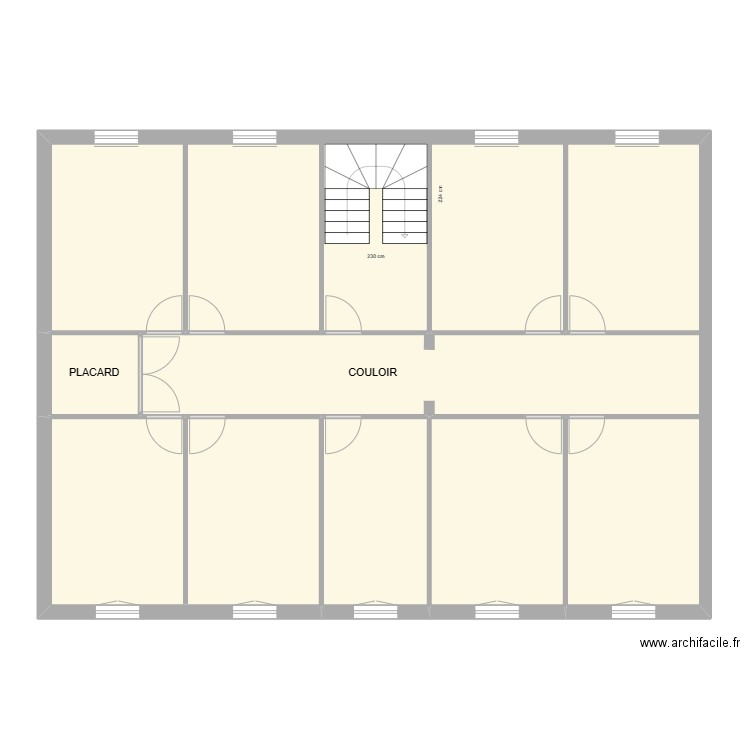 1ER ETAGE. Plan de 13 pièces et 439 m2