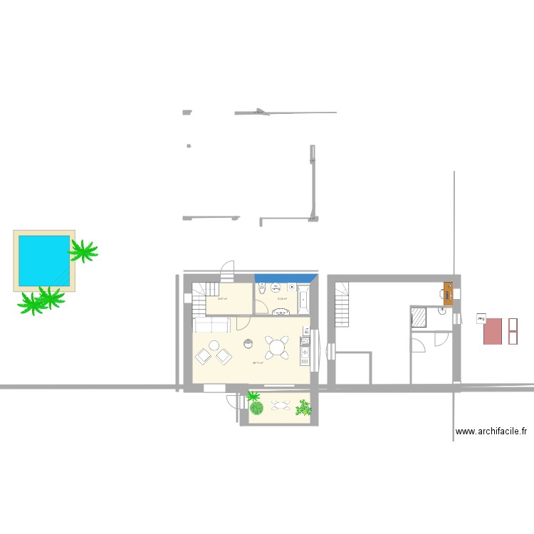 maison 84 m2 bis. Plan de 0 pièce et 0 m2