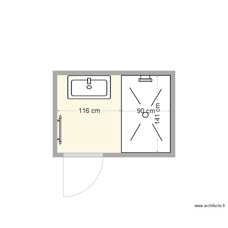 SDB RDC Domenichini. Plan de 0 pièce et 0 m2