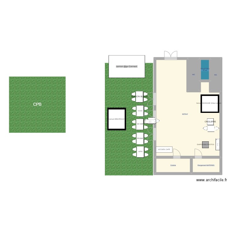 Plan FORUM de RENTREE_ Rennes Gros Malhon 2023. Plan de 6 pièces et 82 m2