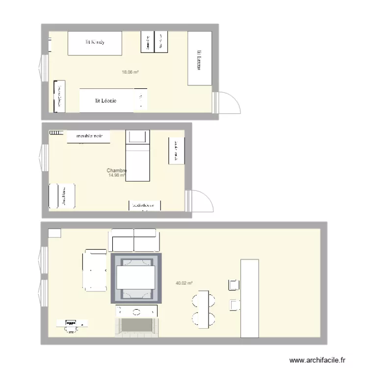 Plan appartement Toulon. Plan de 
