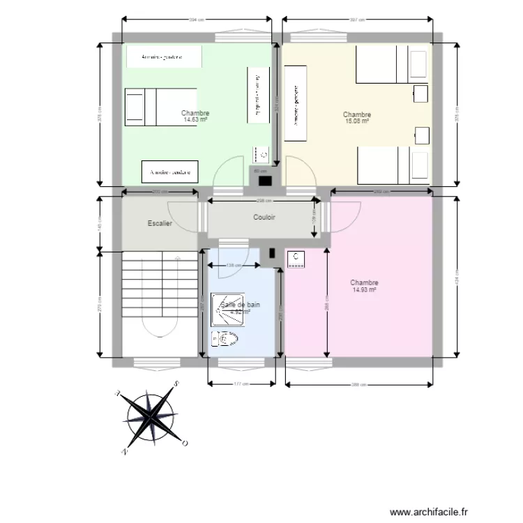 2ème étage Actuel. Plan de 2ème étage Actuel. Plan de