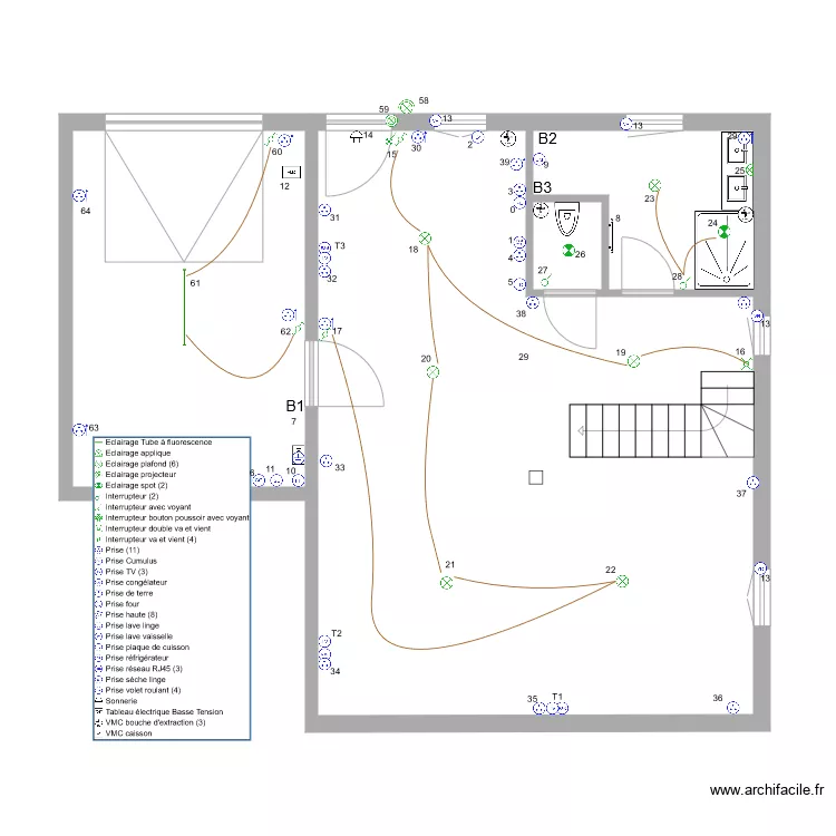channel RdC Eclairage1. Plan de 