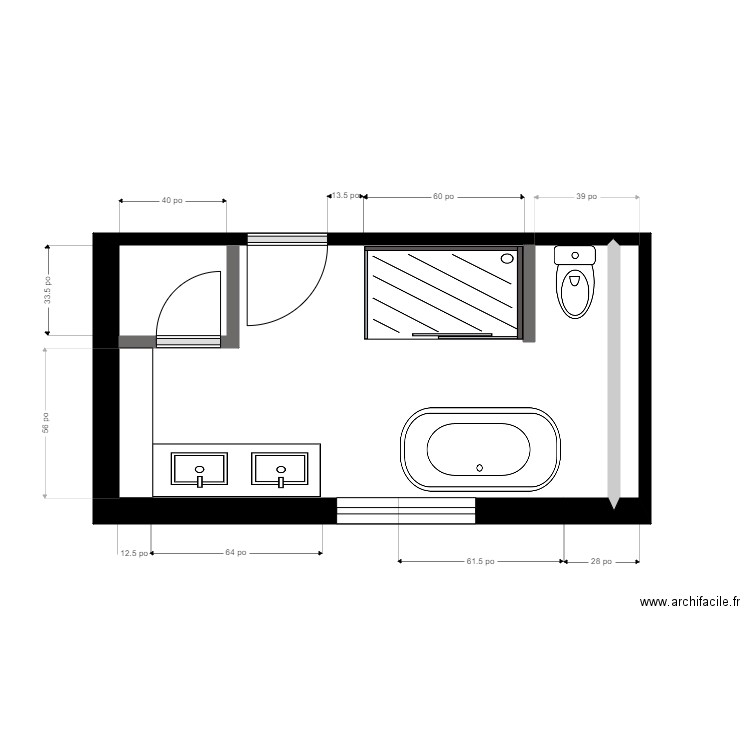 mercier sdb4. Plan de 0 pièce et 0 m2