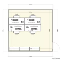 Refectoire coupe en deux