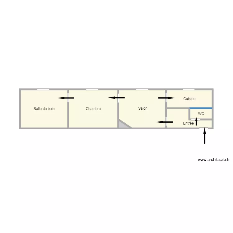 3ème face gauche. Plan de 3ème face gauche. Plan de