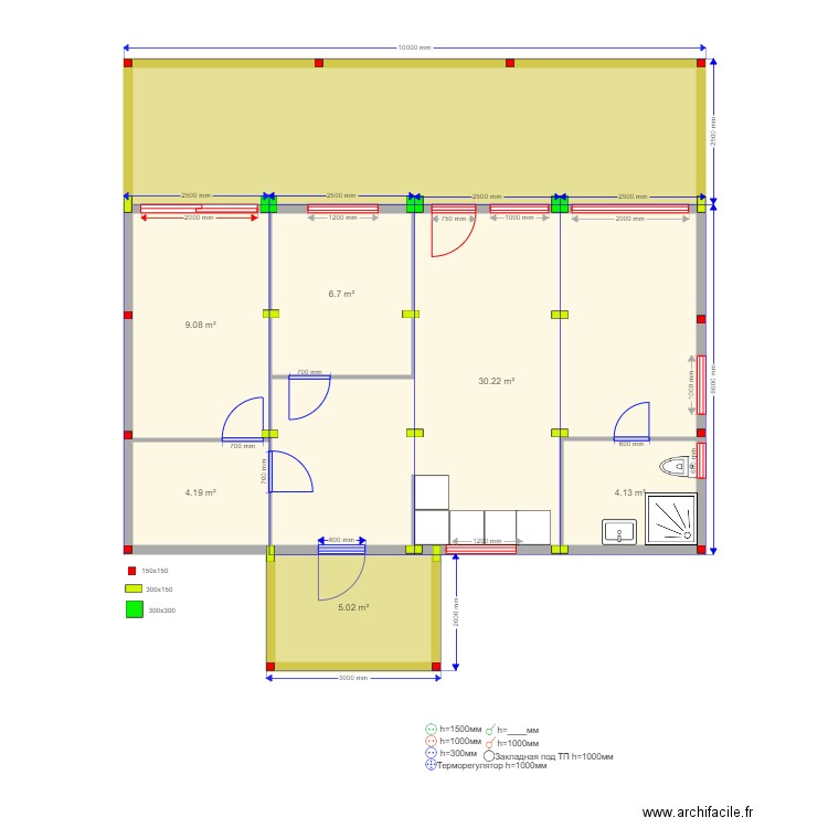 Evgesha svai. Plan de 0 pièce et 0 m2