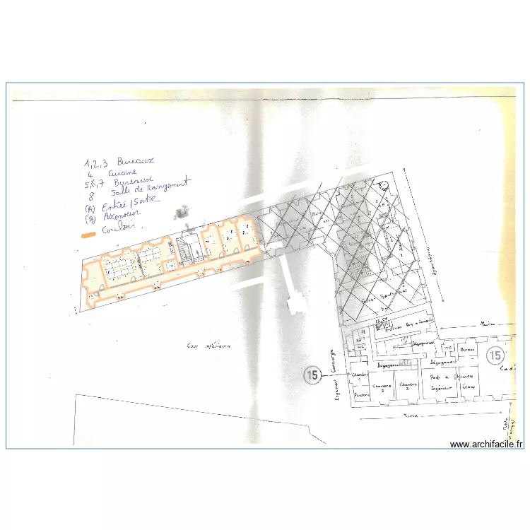 Saint Pons Mairie. Plan de 
