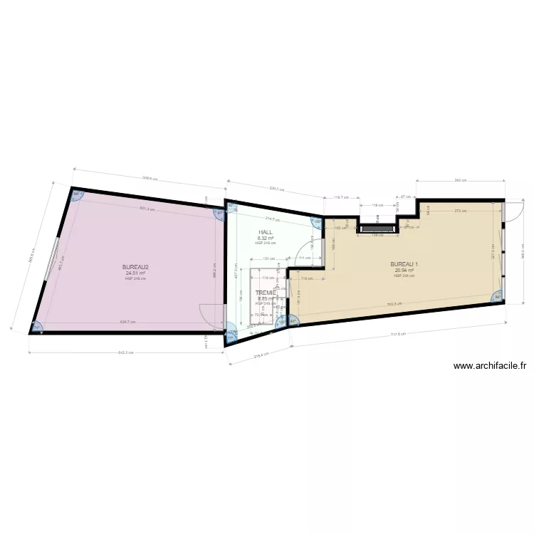 LOUHANS AGENCE. Plan de 