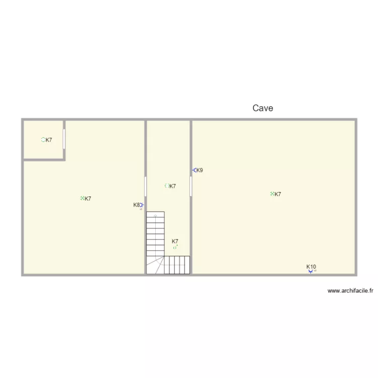 Loom - maison - Cave. Plan de 