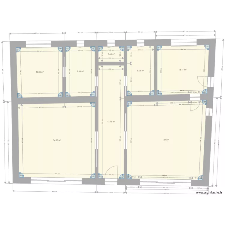 Le pressoir V5. Plan de 