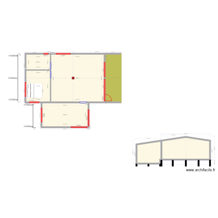 Колосова Ольга. Plan de 7 pièces et 106 m2