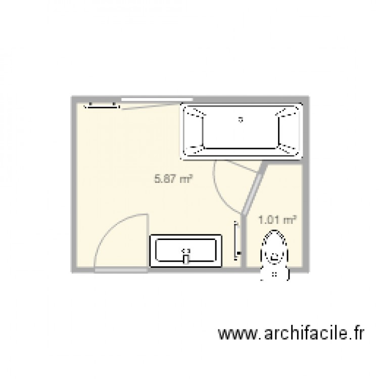 SALLE DE BAIN 6. Plan de 0 pièce et 0 m2