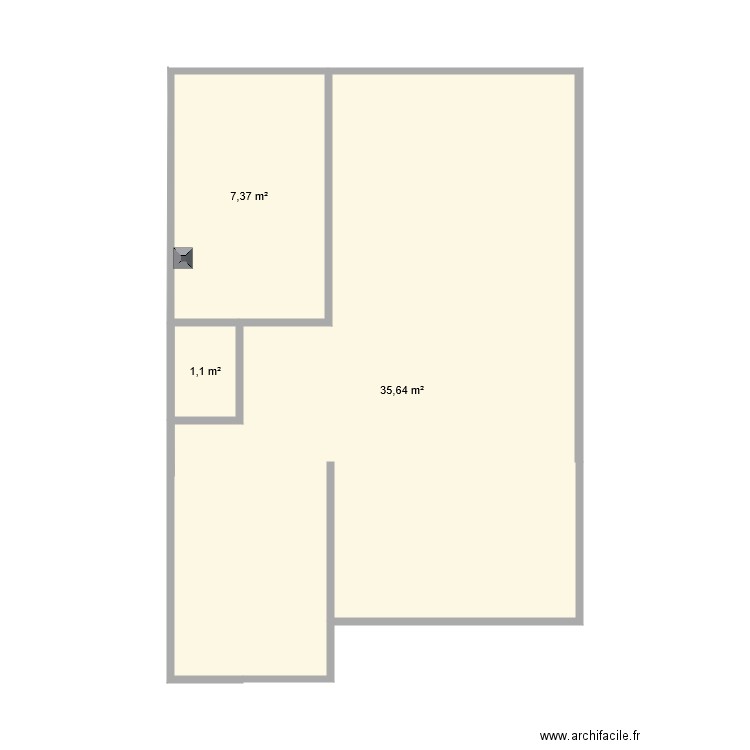 INITIAL. Plan de 0 pièce et 0 m2