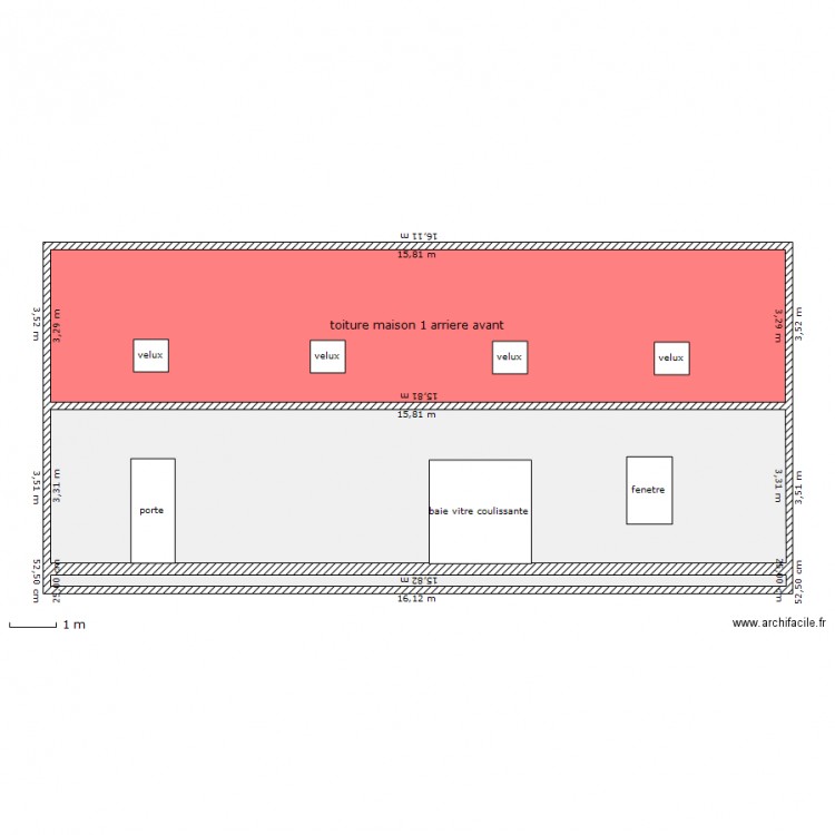 facade arriere maison principale avant. Plan de 0 pièce et 0 m2