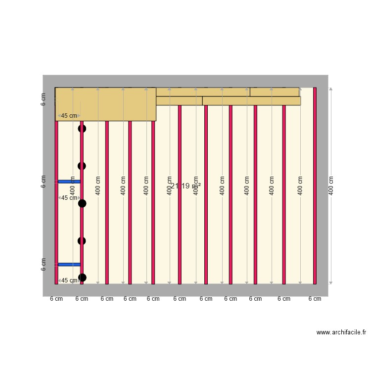 Plancher Pool House 2. Plan de 0 pièce et 0 m2