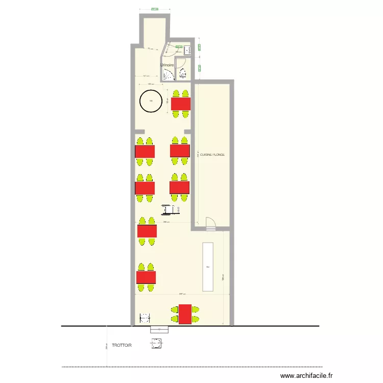 caf&eacute; brasserie MB. Plan de 0 pièce et 0 m2