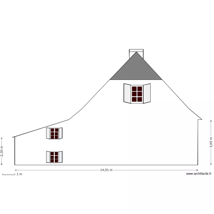 Projet Facade Nord. Plan de Projet Facade Nord. Plan de