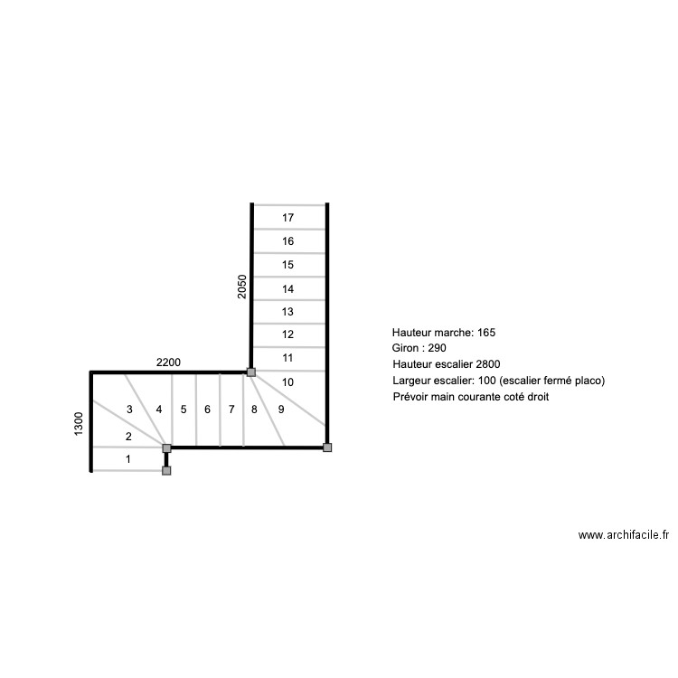 Escalier. Plan de 0 pièce et 0 m2