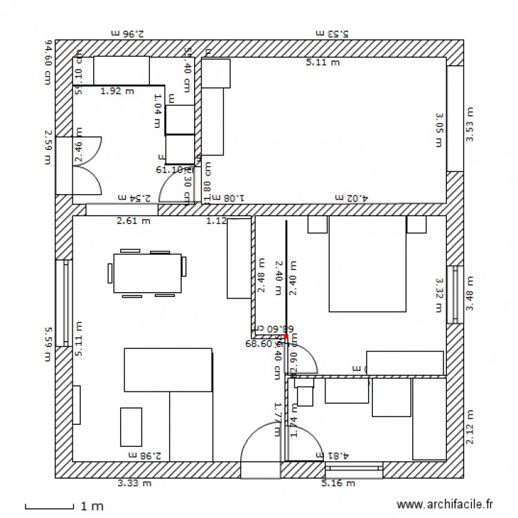 maison Marianne. Plan de 0 pièce et 0 m2